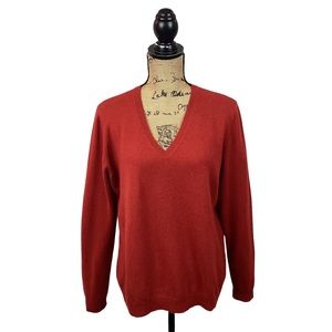 Saks 5th Avenue Classic Cashmere Sweater Amber